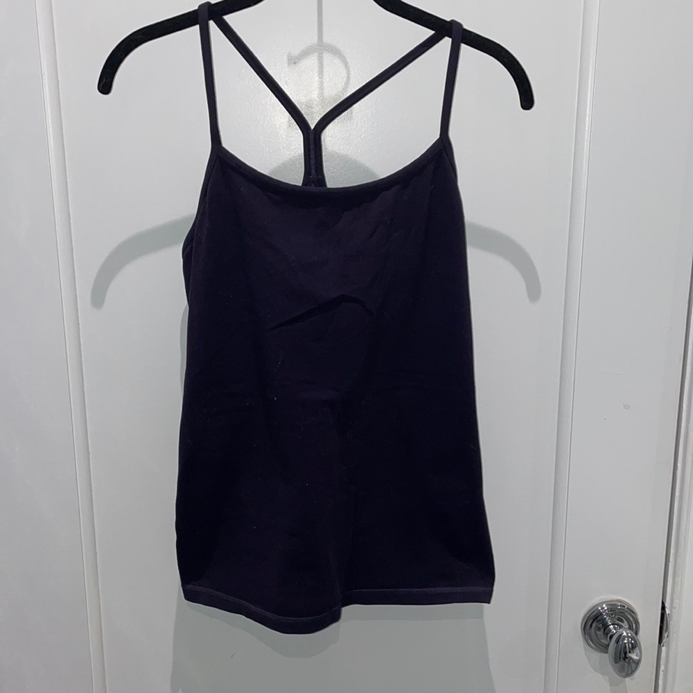 Lulu lemon very dark purple tank top